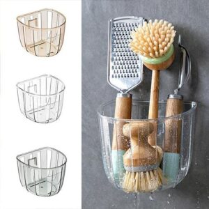 Wall Mounted Storage Basket Space Saving Organizer