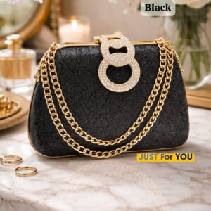 Bridal Clutch Double Chain Wedding Party Bag Women