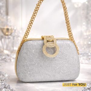 Bridal Clutch Double Chain Wedding Party Bag Women