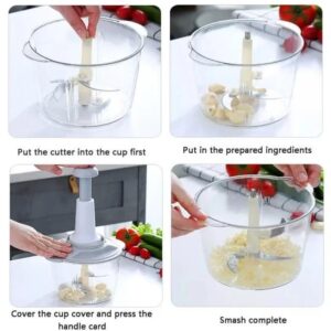 2L Push Down Chopper Manual Vegetable Cutter