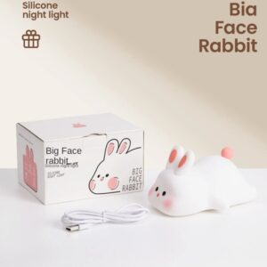 Silicone Bunny Night Light Rechargeable Touch Lamp