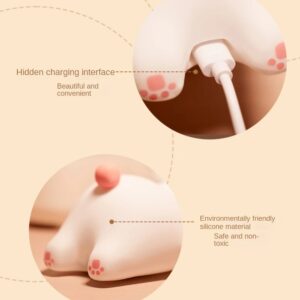 Silicone Bunny Night Light Rechargeable Touch Lamp