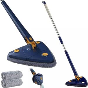360 Rotatable Triangle Mop Adjustable Microfiber