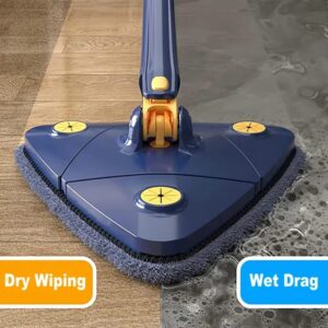 360 Rotatable Triangle Mop Adjustable Microfiber