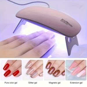 6W UV LED Nail Dryer USB Gel Polish Curing Lamp