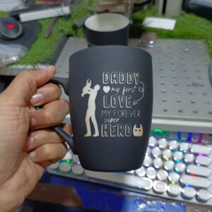 Customized Matte Mug – Name Engraved on one Side