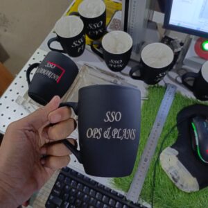 Customized Matte Mug – Name Engraved on one Side