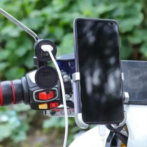 HJG USB Motorcycle Mobile Charger Waterproof Mount
