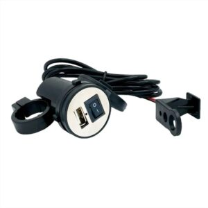 HJG USB Motorcycle Mobile Charger Waterproof Mount