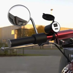 HJG USB Motorcycle Mobile Charger Waterproof Mount