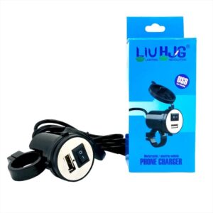 HJG USB Motorcycle Mobile Charger Waterproof Mount