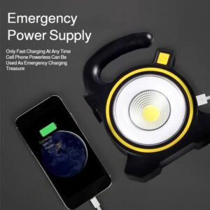 Solar Rechargeable Outdoor Flashlight Portable Light