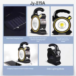 Solar Rechargeable Outdoor Flashlight Portable Light
