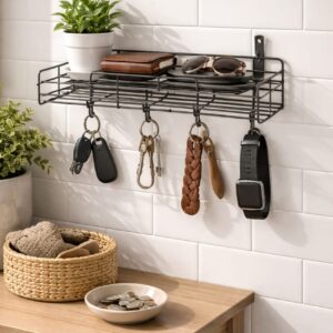 Wall Mounted Multi Purpose Storage Organizer Shelf