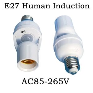 Human Motion Sensor Lamp Holder AC 85-265V