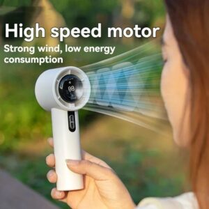 Portable Handheld Fan USB Rechargeable 100 Speeds