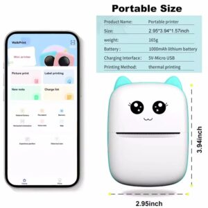 Mini Bluetooth Thermal Printer 58mm Pocket Printer