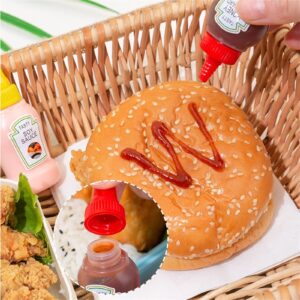 2PCS Mini Ketchup Squeeze Bottles