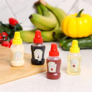 2PCS Mini Ketchup Squeeze Bottles