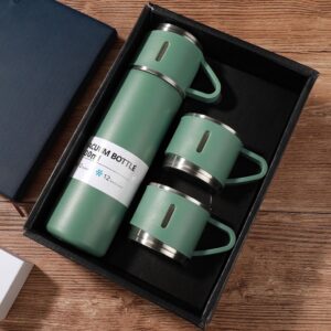 500ml Stainless Steel Vacuum Flask Mug Set