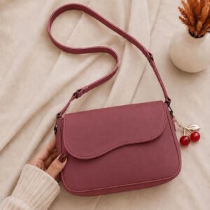 Cherry Keychain Stylish Shoulder Bag for Women