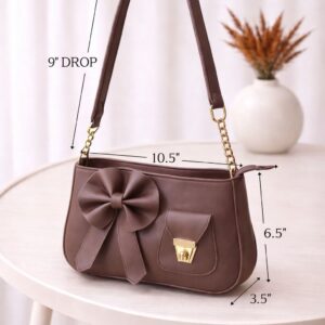 Cute Bow Stylish Purse with Cherry Keychain