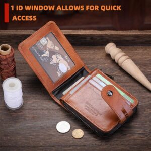 Top Zipper Wallet with Card Holder & Coin Pouch