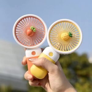 Portable USB Rechargeable Mini Fan with Phone Holder