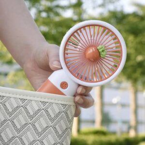 Portable USB Rechargeable Mini Fan with Phone Holder