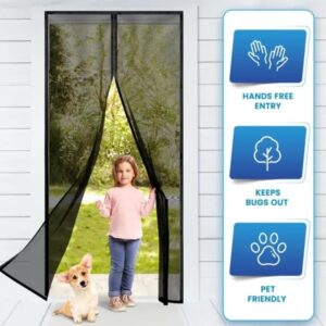Magnetic Mosquito Net Door Heavy-Duty Mesh Screen