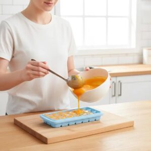 24 Grids Silicone Ice Cube Tray with Lid