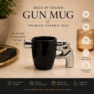Ceramic Revolver Gun Handle Mug