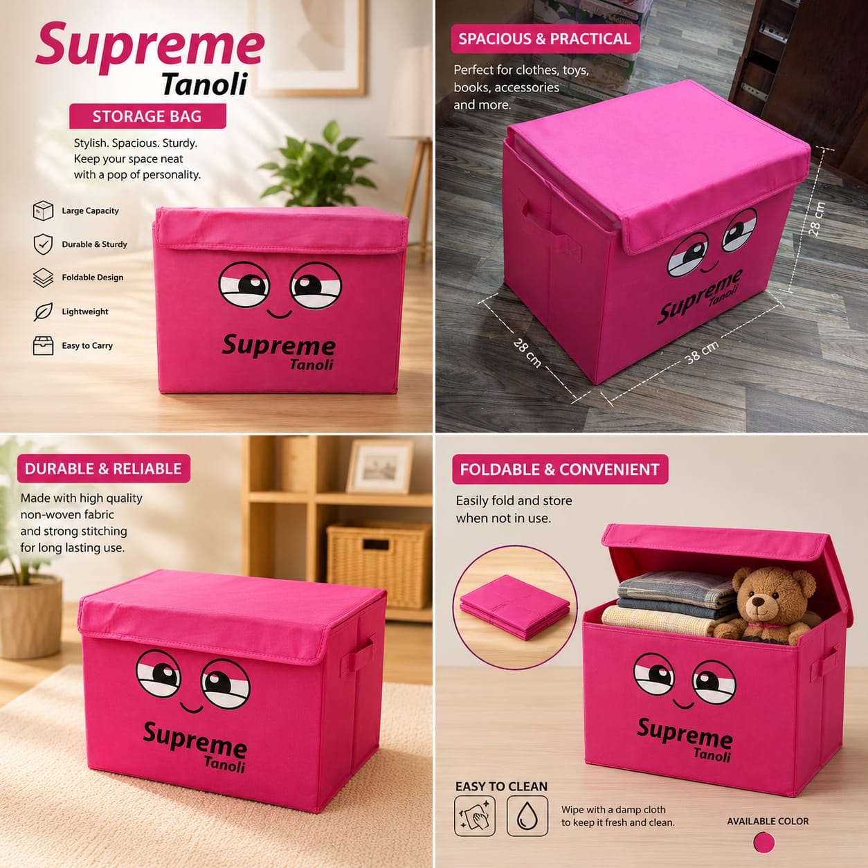 Foldable Storage Box (Panda Box)