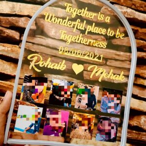Customized Photo Frame with Neon Borders