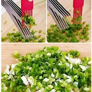 5-Blade Stainless Steel Herb Chopper