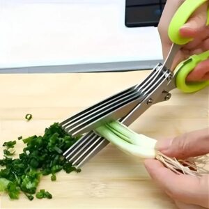 5-Blade Stainless Steel Herb Chopper